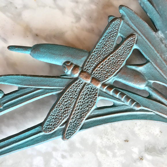 SOLD | Dragonflies and Cattails Metal Bracket - Picture 4 of 5